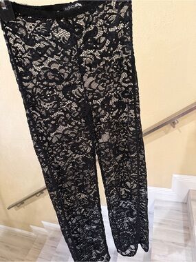 Fashion Nova Black Lace Pants